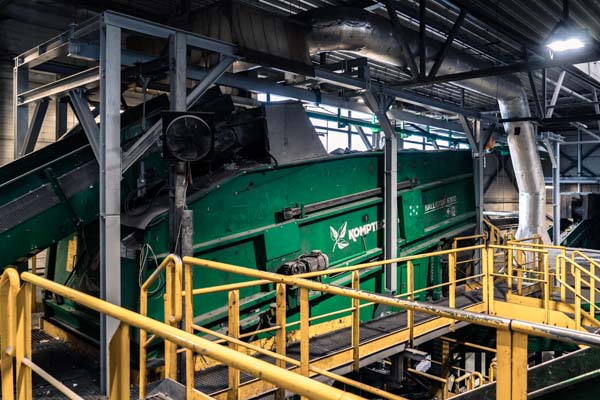 modernization of the waste sorting line