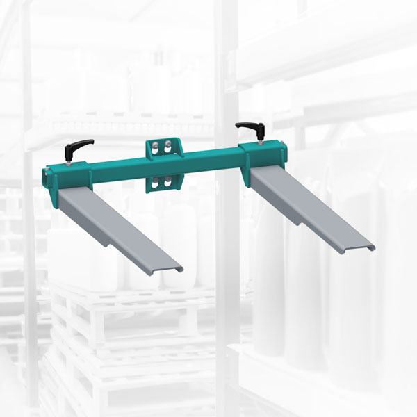 Fork type handling attachment for electric mobile lifter SIGmove
