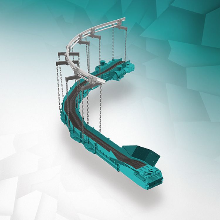 Scraper conveyor with variable turning radius PZS-BARRACUDA - SIGMA S.A.
